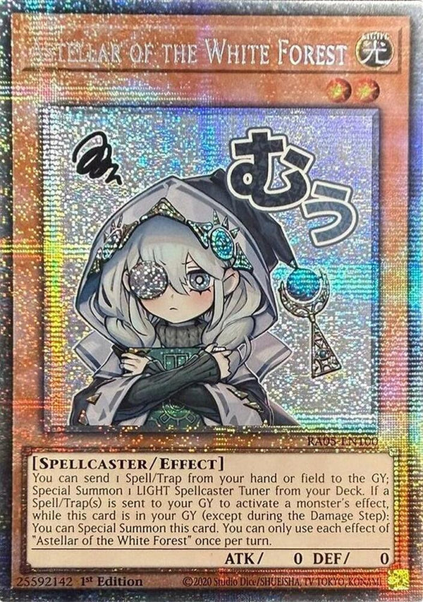 Astellar of the White Forest - RA05-EN100 - Starlight Rare - 1st Edition