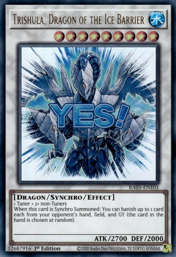 Trishula, Dragon of the Ice Barrier - RA05-EN101 - Ultra Rare - 1st Edition