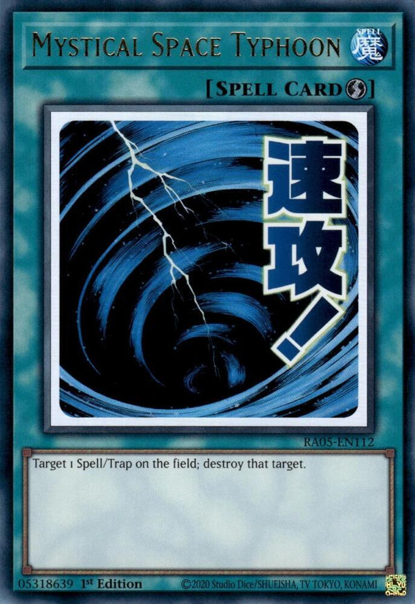 Mystical Space Typhoon - RA05-EN112 - Ultra Rare - 1st Edition