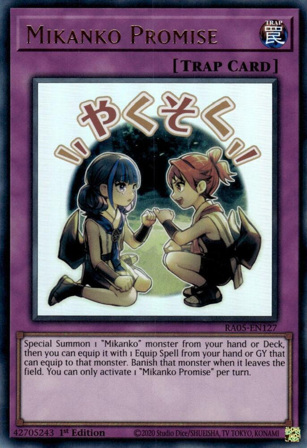Mikanko Promise - RA05-EN127 - Ultra Rare - 1st Edition