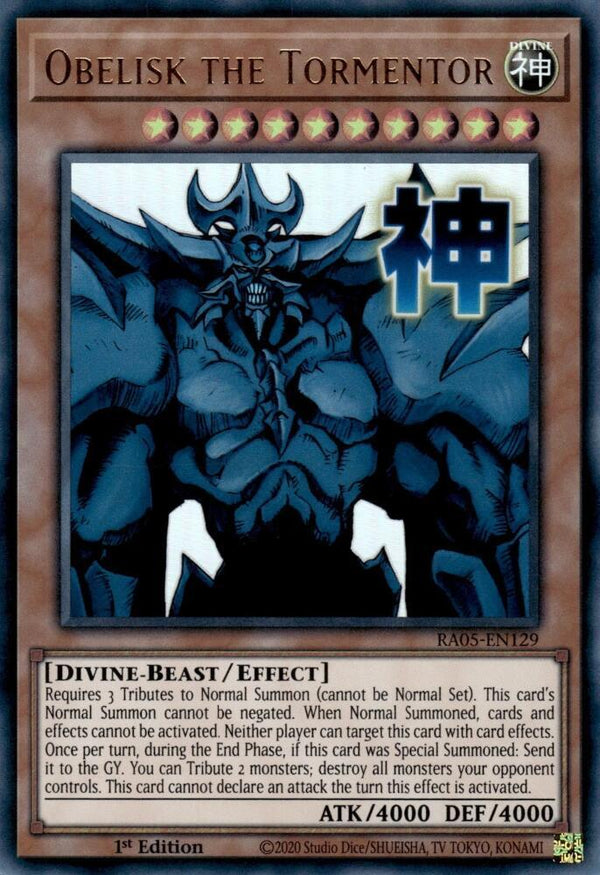 Obelisk the Tormentor - RA05-EN129 - Ultra Rare - 1st Edition