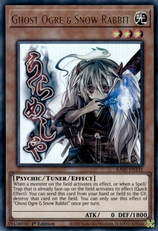 Ghost Ogre & Snow Rabbit - RA05-EN131 - Ultra Rare - 1st Edition