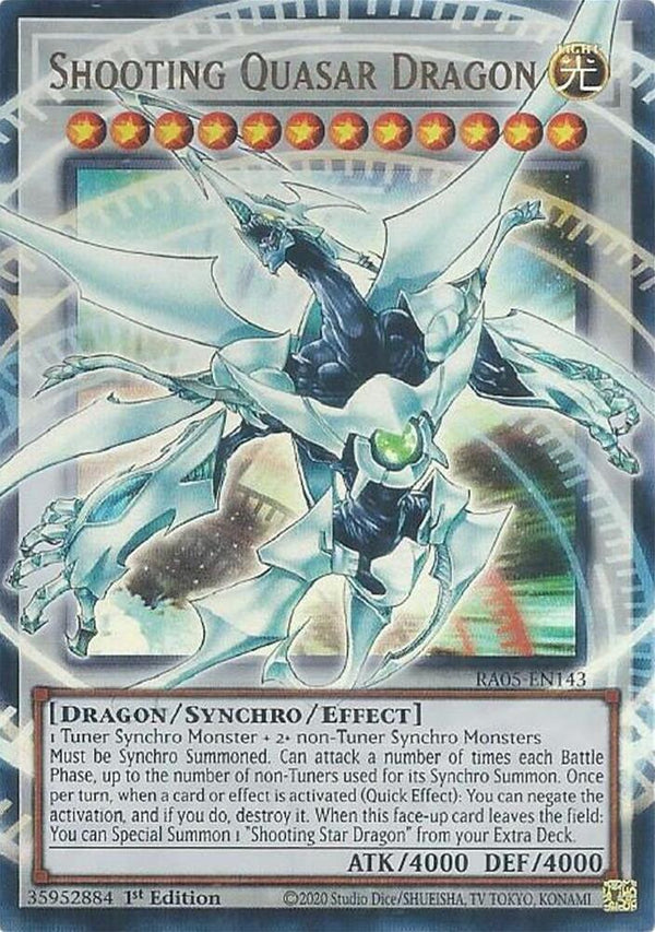 Shooting Quasar Dragon - RA05-EN143 - Ultra Rare - 1st Edition