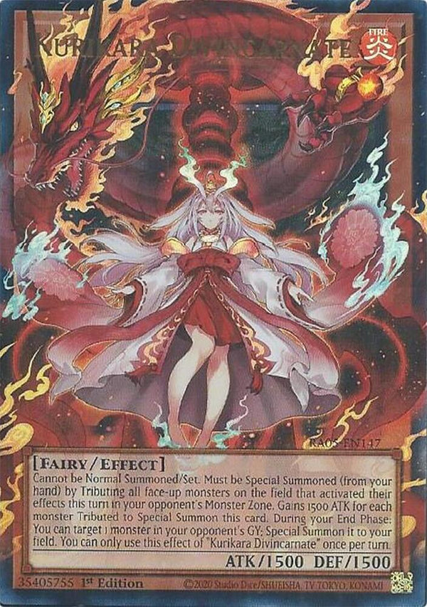Kurikara Divincarnate - RA05-EN147 - Ultra Rare - 1st Edition
