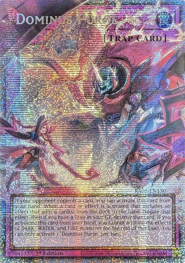 Dominus Purge (Overframe) - RA05-EN150 - Starlight Rare - 1st Edition