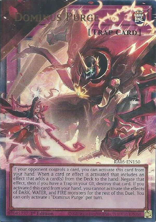 Dominus Purge (Extended Art) - RA05-EN150 - Ultra Rare - 1st Edition