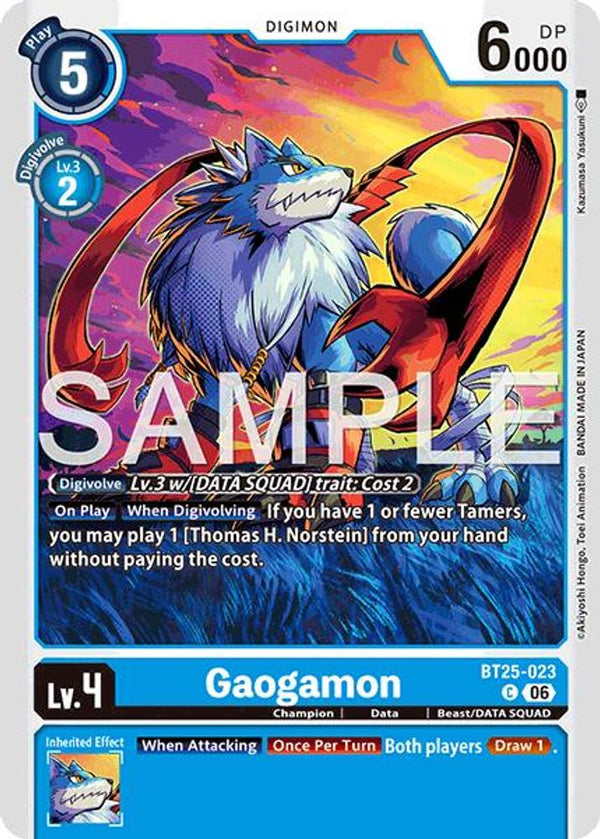 Gaogamon - BT25-023 - Common (Pre-Order)