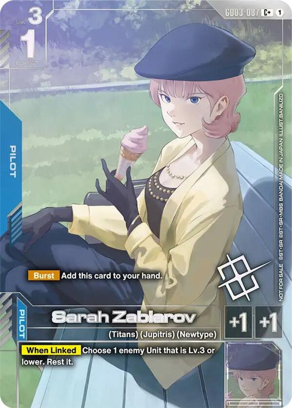 Sarah Zabiarov (Store Tournament Winner Pack 04) - GD03-087 - Common+