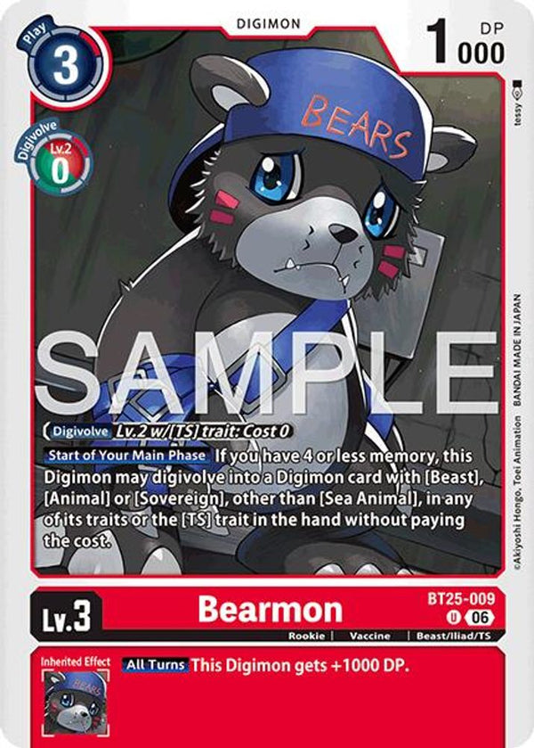 Bearmon - BT25-009 - Uncommon (Pre-Order)