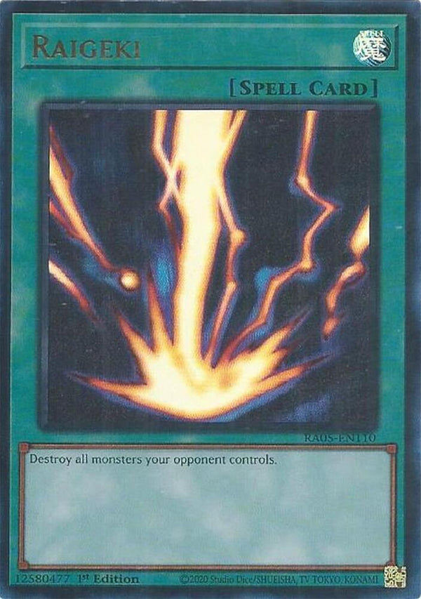 Raigeki (No Stamp) - RA05-EN110 - Ultra Rare - 1st Edition