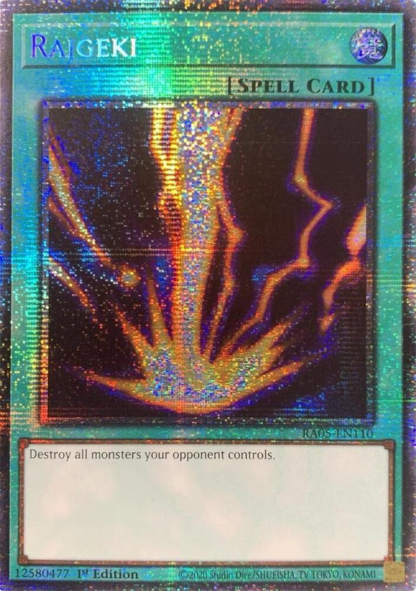 Raigeki (No Stamp)- RA05-EN110 - Starlight Rare - 1st Edition