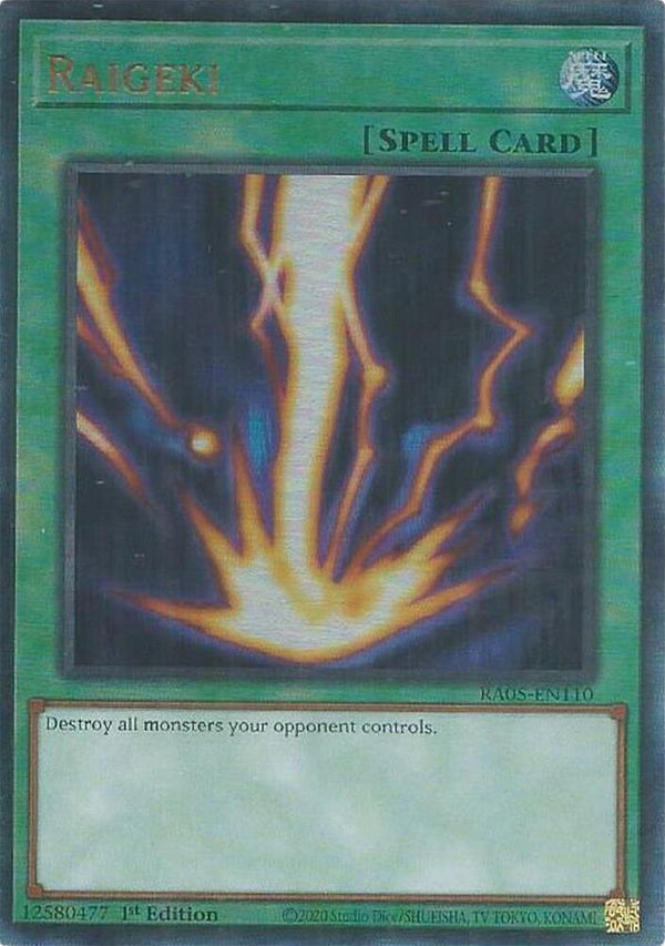 Raigeki (PUR) - RA05-EN110 - Prismatic Ultimate Rare - 1st Edition