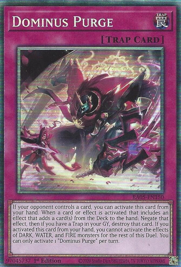 Dominus Purge (PCR) - RA05-EN150 - Prismatic Collector's Rare - 1st Edition