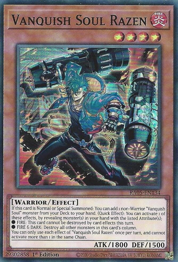 Vanquish Soul Razen - RA05-EN134 - Super Rare - 1st Edition
