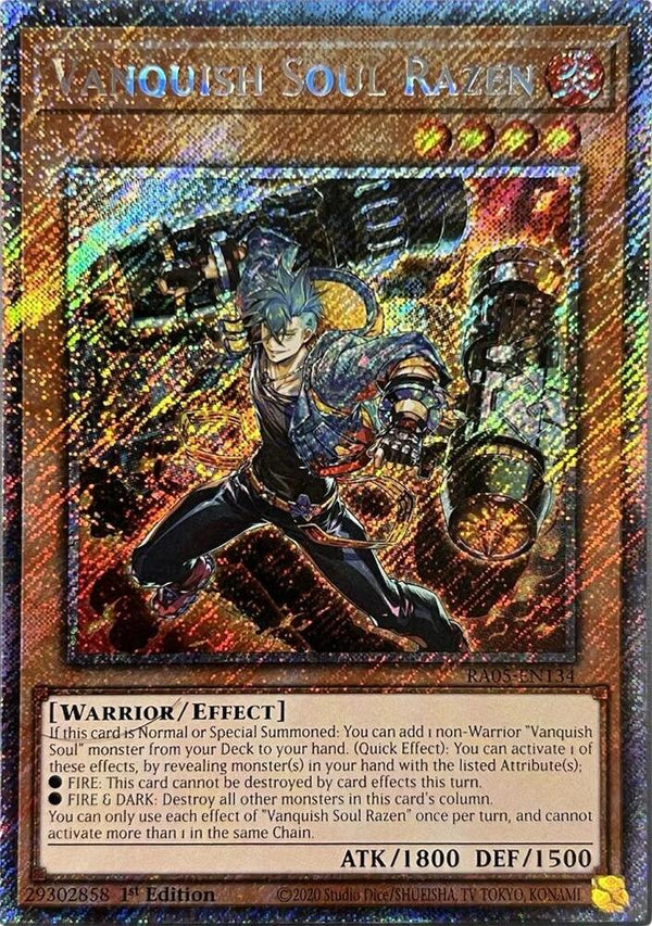 Vanquish Soul Razen (Platinum Secret Rare) - RA05-EN134 - Platinum Secret Rare - 1st Edition