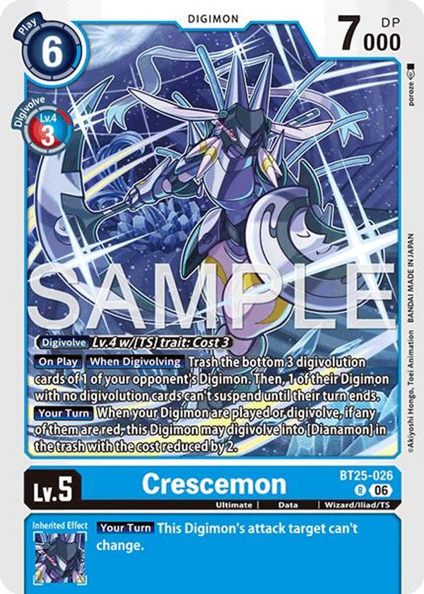 Crescemon - BT25-026 - Rare (Pre-Order)