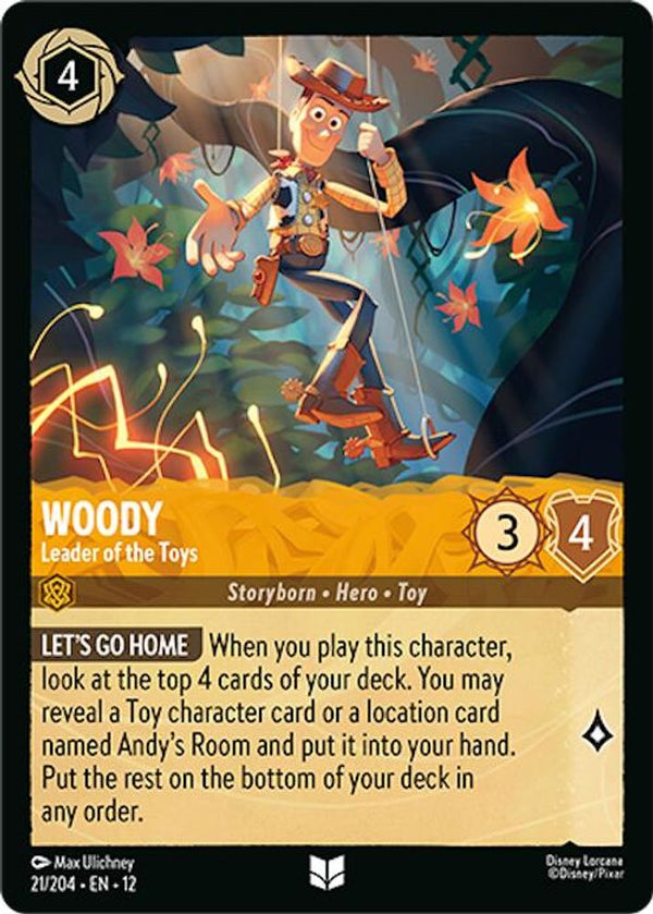 Woody (Leader of the Toys) - 21/204 - Uncommon