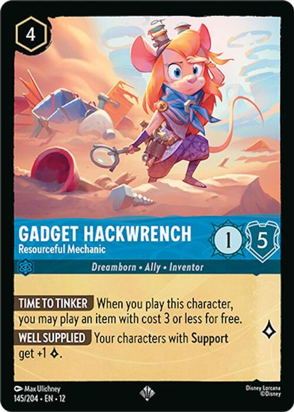 Gadget Hackwrench (Resourceful Mechanic) - 145/204 - Super Rare