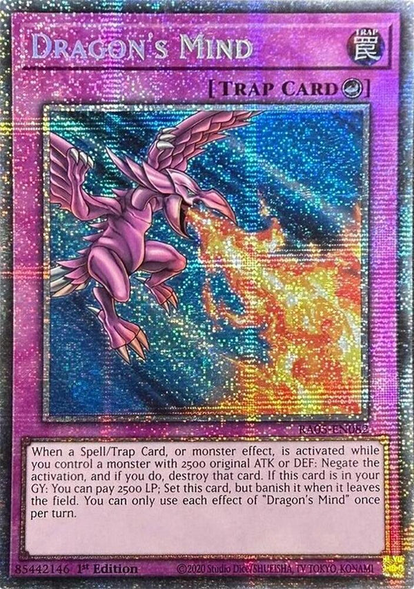 Dragon's Mind - RA05-EN082 - Starlight Rare - 1st Edition