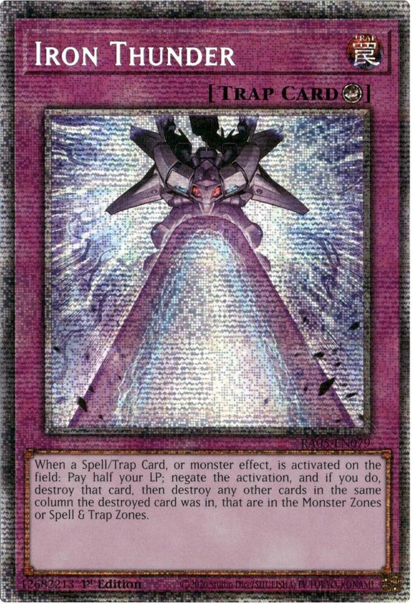 Iron Thunder - RA05-EN079 - Starlight Rare - 1st Edition