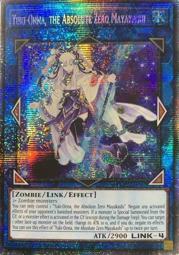 Yuki-Onna, the Absolute Zero Mayakashi - RA05-EN057 - Starlight Rare - 1st Edition