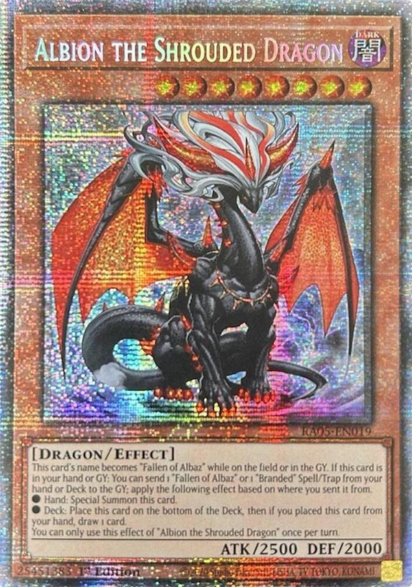 Albion the Shrouded Dragon - RA05-EN019 - Starlight Rare - 1st Edition
