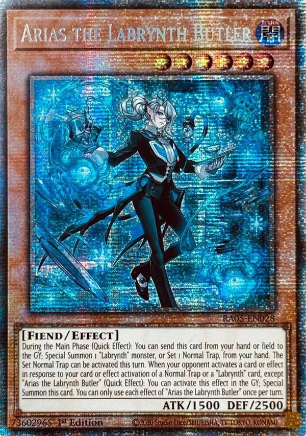 Arias the Labrynth Butler - RA05-EN028 - Starlight Rare - 1st Edition