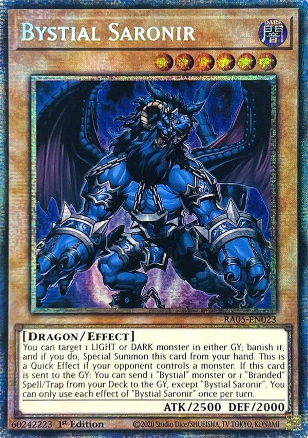 Bystial Saronir - RA05-EN023 - Starlight Rare - 1st Edition
