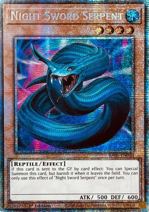 Night Sword Serpent - RA05-EN020 - Starlight Rare - 1st Edition