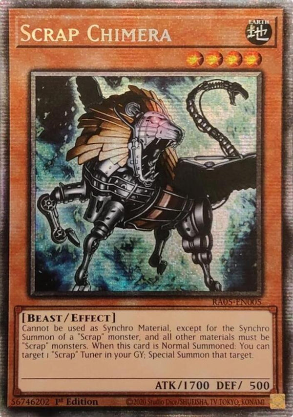 Scrap Chimera - RA05-EN005 - Starlight Rare - 1st Edition