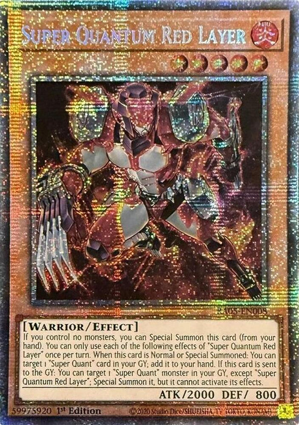 Super Quantum Red Layer - RA05-EN008 - Starlight Rare - 1st Edition