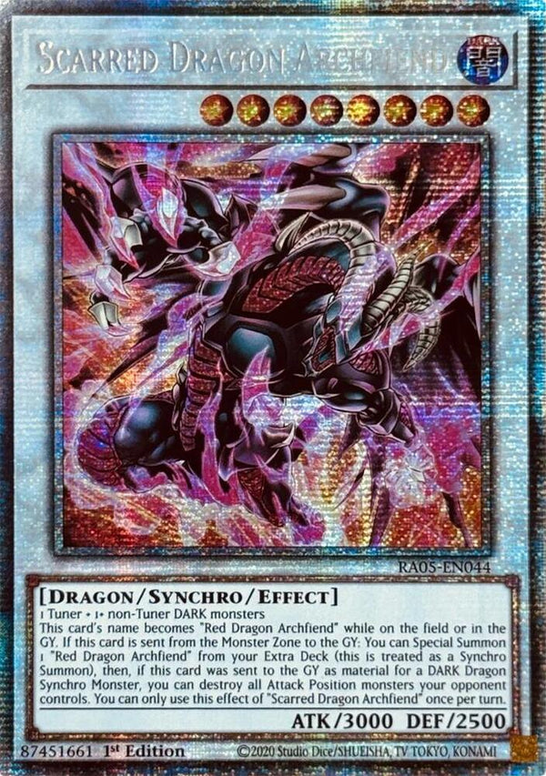 Scarred Dragon Archfiend - RA05-EN044 - Starlight Rare - 1st Edition