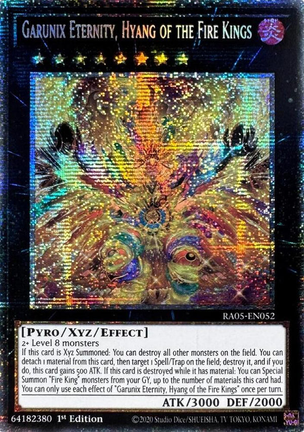 Garunix Eternity, Hyang of the Fire Kings - RA05-EN052 - Starlight Rare - 1st Edition