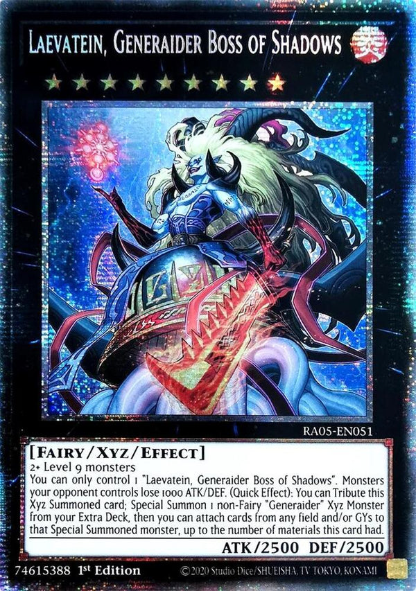 Laevatein, Generaider Boss of Shadows - RA05-EN051 - Starlight Rare - 1st Edition