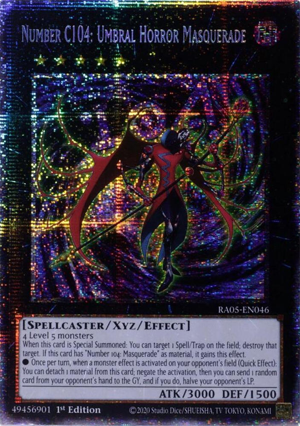 Number C104: Umbral Horror Masquerade - RA05-EN046 - Starlight Rare - 1st Edition