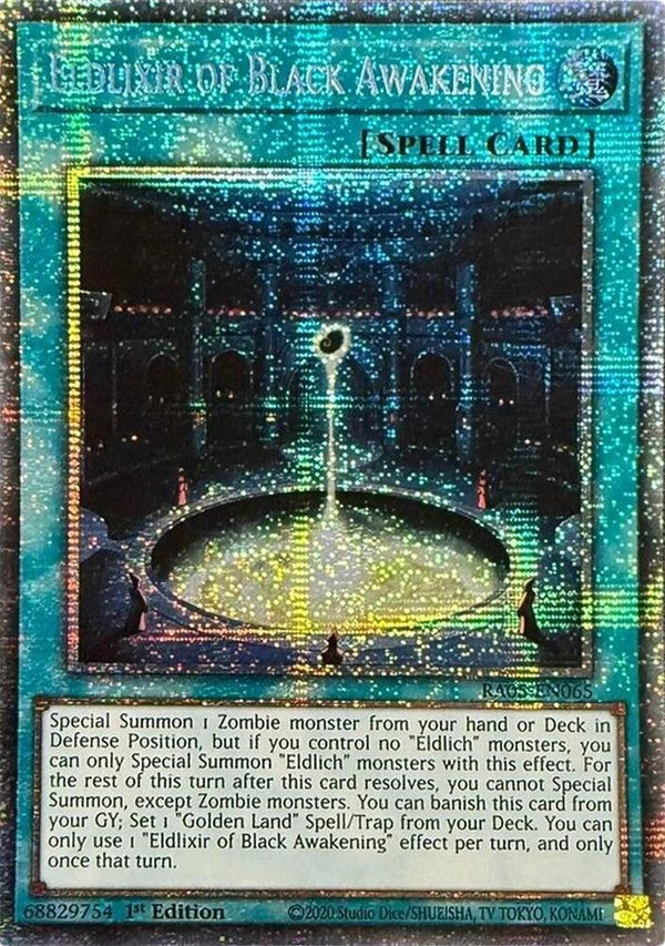 Eldlixir of Black Awakening - RA05-EN065 - Starlight Rare - 1st Edition