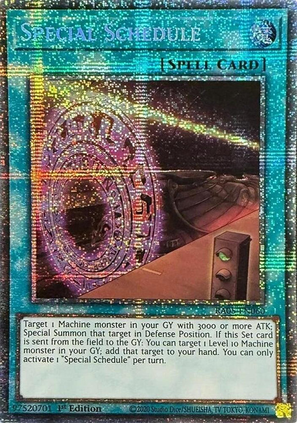 Special Schedule - RA05-EN060 - Starlight Rare - 1st Edition