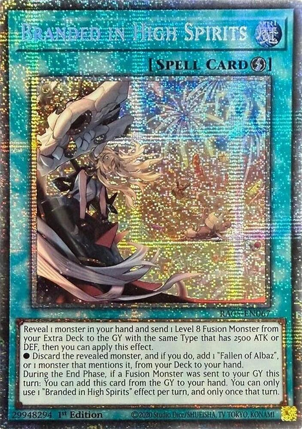 Branded in High Spirits - RA05-EN067 - Starlight Rare - 1st Edition