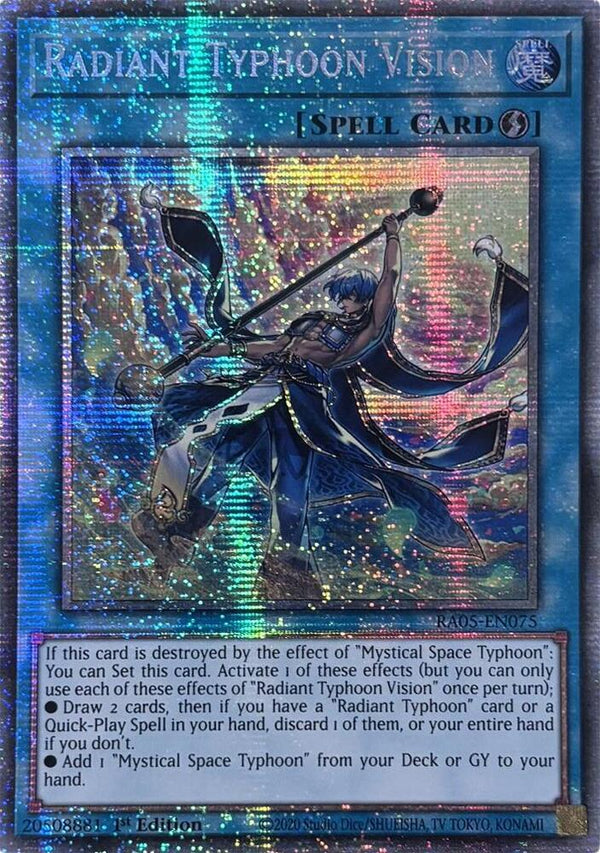 Radiant Typhoon Vision - RA05-EN075 - Starlight Rare - 1st Edition