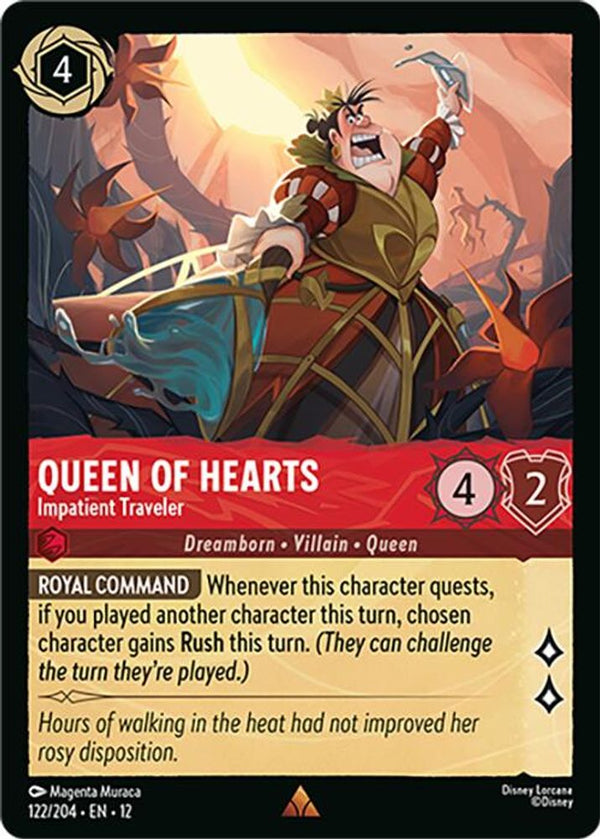 Queen of Hearts (Impatient Traveler) - 122/204 - Rare