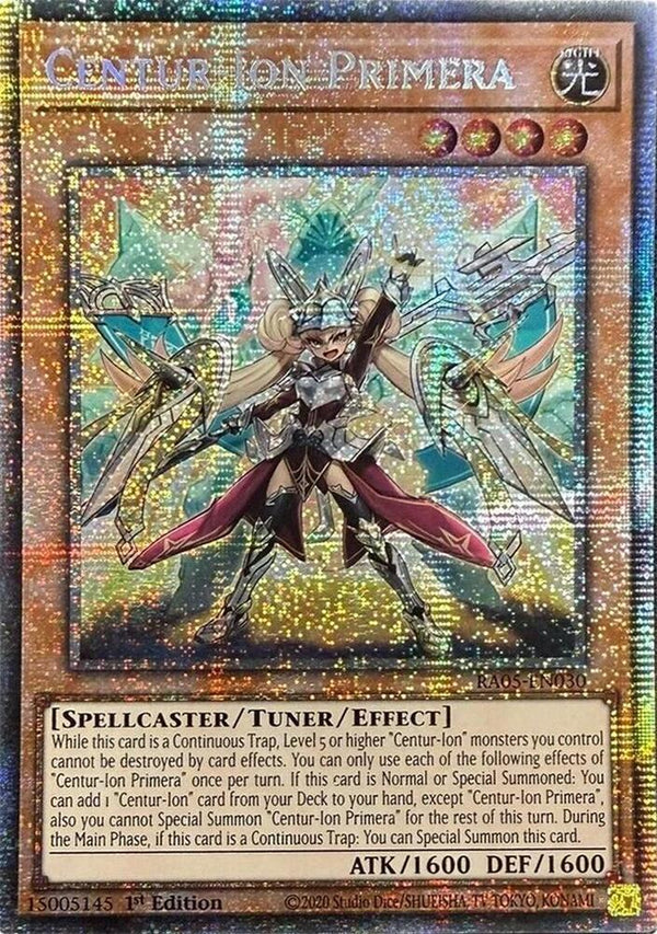 Centur-Ion Primera - RA05-EN030 - Starlight Rare - 1st Edition