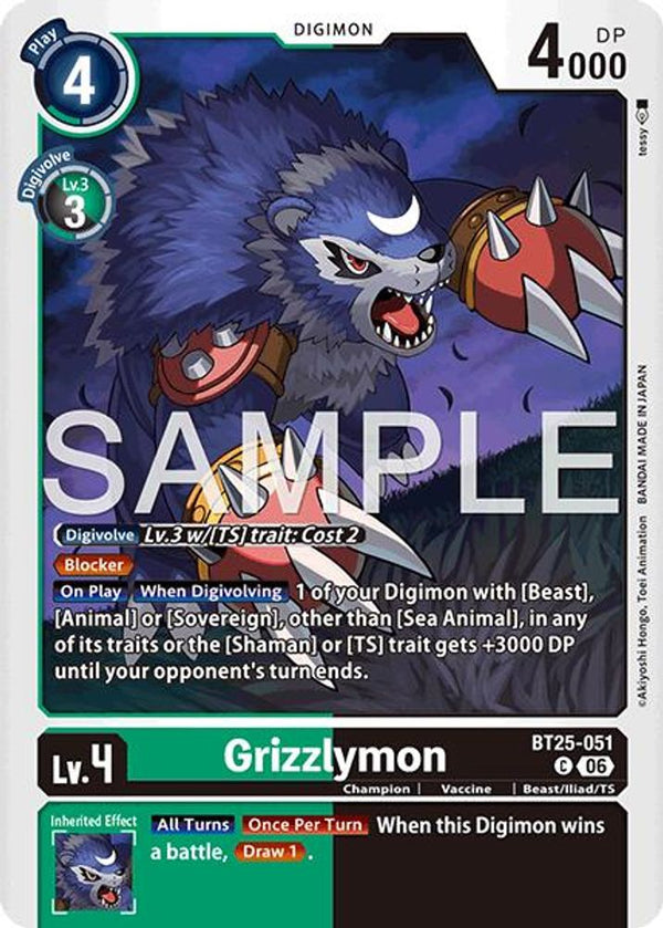 Grizzlymon - BT25-051 - Common