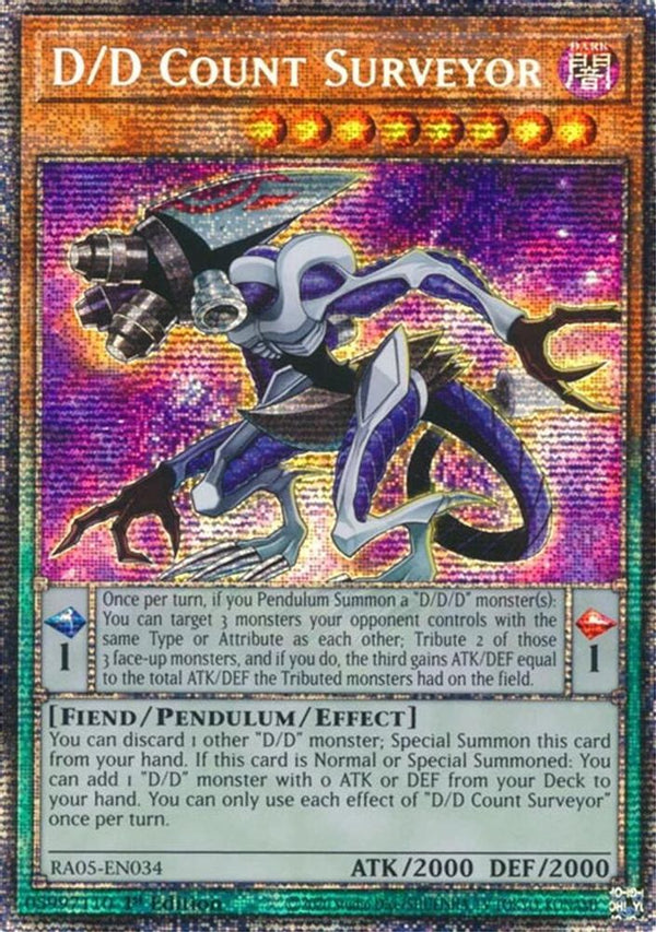 D/D Count Surveyor - RA05-EN034 - Starlight Rare - 1st Edition