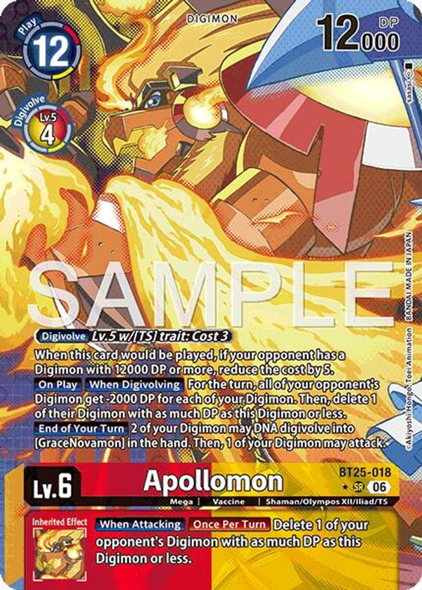 Apollomon (Alternate Art) - BT25-018 - Super Rare (Pre-Order)