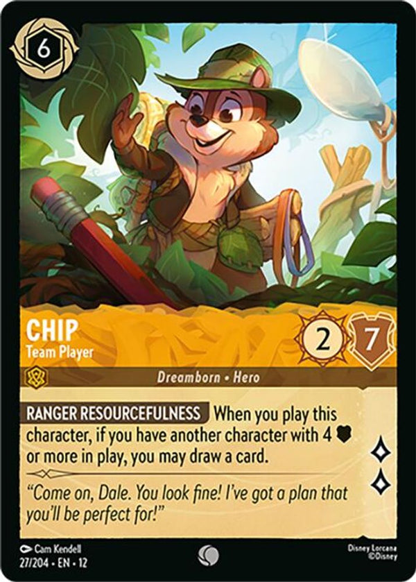 Chip (Team Player) - 27/204 - Common
