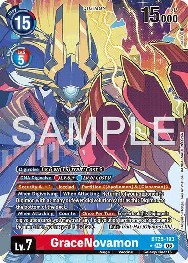 GraceNovamon (Alternate Art) - BT25-103 - Secret Rare (Pre-Order)