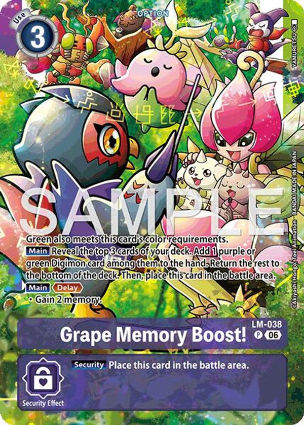 Grape Memory Boost! (ST23/24 Alternate Art) - LM-038 - Promo