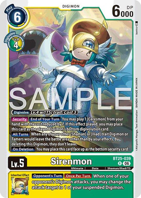 Sirenmon - BT25-039 - Rare (Pre-Order)
