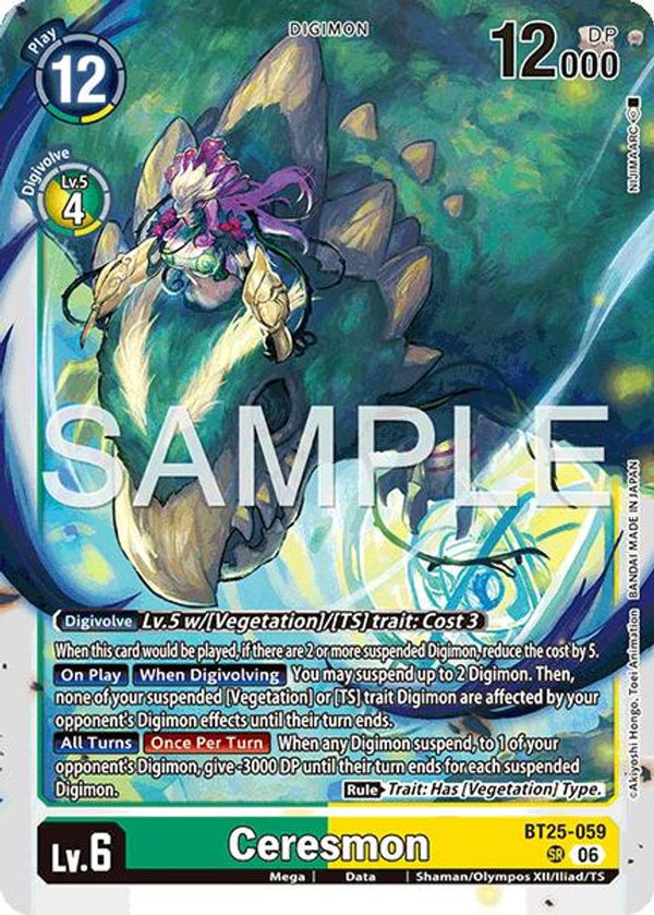 Ceresmon - BT25-059 - Super Rare (Pre-Order)