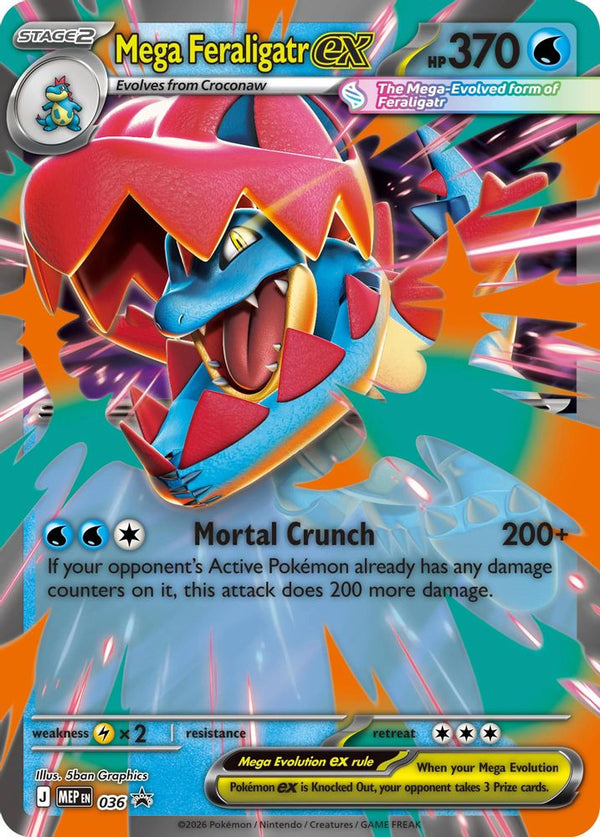 Mega Feraligatr ex - MEP036 - Promo
